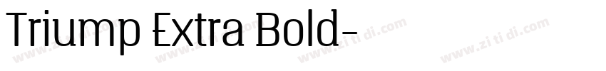 Triump Extra Bold字体转换